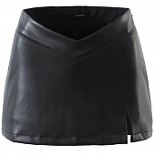 Картинка Юбка ультракороткая мини с шортами сбоку разрез пояс галочкой от магазина LonnaMag