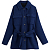 Картинка Куртка рубашка твид + пояс насыщенный темно-синий цвет от магазина LonnaMag