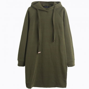 Платье худи прямое на флисе AILIAIXI