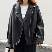 Картинка Куртка косуха натур.кожа oversize от магазина LonnaMag