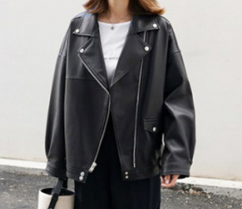 Куртка косуха натур.кожа oversize