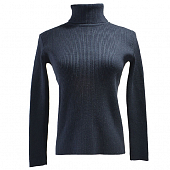 Картинка Водолазка базовая черная в рубчик от магазина LonnaMag