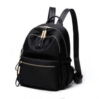 Рюкзак из нейлона с золотистыми молниями