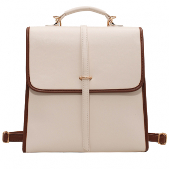 Портфель большой клапан ремень через золотое полу кольцо