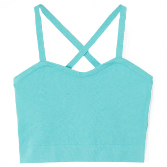 Топ майка трикотаж М верх лямки перекрестием