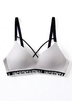 Лиф спорт хб полоски-перекрестие на груди резинка