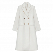 Картинка Пальто белое приталенной 4 пуговицы  от магазина LonnaMag