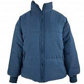 Картинка Куртка широкая на молнии + 2 кармана ворот стойка объемный рукав с манжетами  от магазина LonnaMag