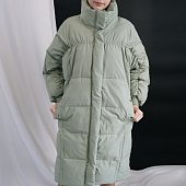 Картинка Пуховик длинный oversize кулиска по все длине и по рукавам от магазина LonnaMag