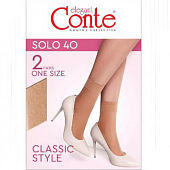 картинка Носки капроновые полиамид CONTE SOLO 40 (2 пары) от магазина LonnaMag
