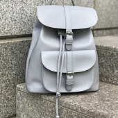 картинка Рюкзак грушевидный кожзам карман ремень над ремнем от магазина LonnaMag