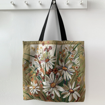 Сумка шоппер цветы ромашки