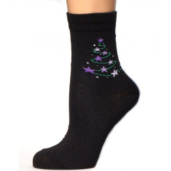 Носки Everneat Елка из звезд (термоноски, шерсть мериноса)