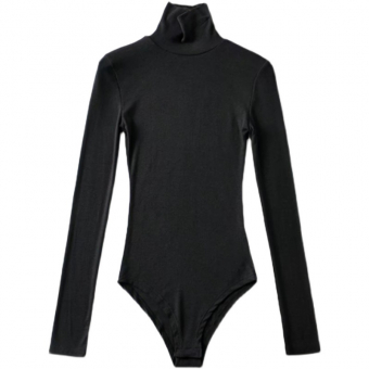 Боди водолазка мелкий гладкий рубчик