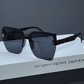 картинка Очки широкие линзы поверх оправы + на линзах буква Н от магазина LonnaMag