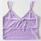 Картинка Топ бархат V вырез тонкие лямки от магазина LonnaMag