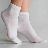 картинка Носки белые широкая резинка базовые от магазина LonnaMag