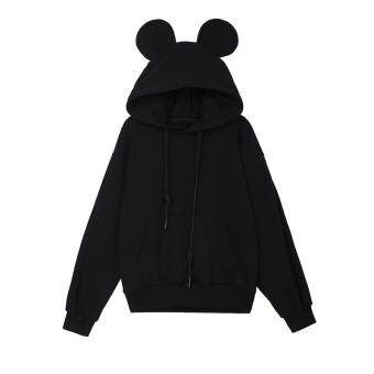 Худи на флисе на капюшоне ушки Микки Мауса