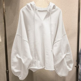 Худи тонкое очень объемный свободный спущен плечевой шов широкий рукав