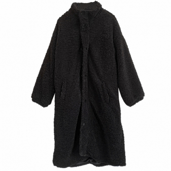 Шуба пальто из плюша на спине надпись FREE