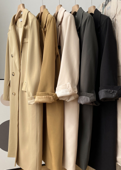 Жакет длинный миди 6 черепаховых пуговиц