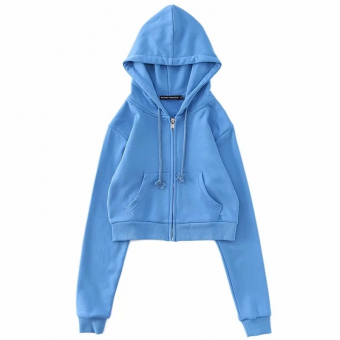 Толстовка короткая на молнии