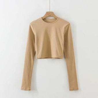 Комплект облегающий топ лонгслив + мини юбка с вытачками