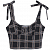 Картинка Топ чашки клетка лямки завязываются в бант от магазина LonnaMag