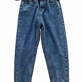 Картинка Высокие джинсы + черный ремень с квадратной пряжкой от магазина LonnaMag