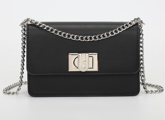 Сумка мини crossbody повротный U замок цепь