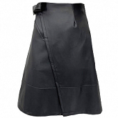 Картинка Юбка миди эко-кожа клеш на запах с завязками шов от магазина LonnaMag