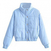 Картинка Куртка дутая ворот стойка 5 серебрянных кнопок от магазина LonnaMag