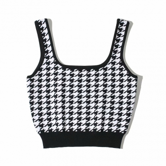 Топ трикотаж гусиная лапка