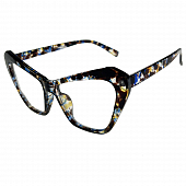 картинка Очки прозрачные кошачий глаз квадрат оправа пятна  от магазина LonnaMag