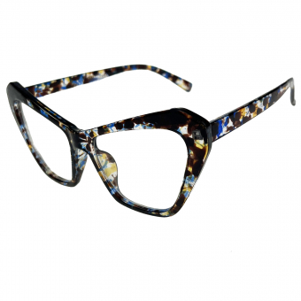 Очки прозрачные кошачий глаз квадрат оправа пятна