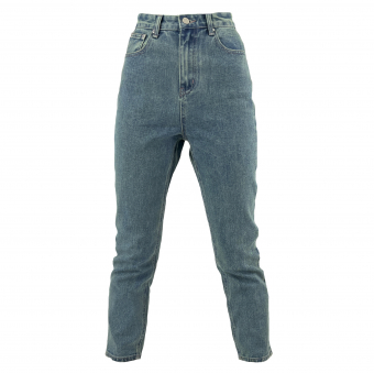 Джинсы прямые высокая талия базовые