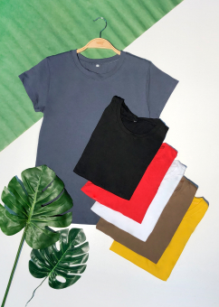 Футболка базовая по фигуре S`20 тонкий хб стрейч