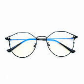 картинка Очки прозрачные металл оправа по бокам пружинка от магазина LonnaMag