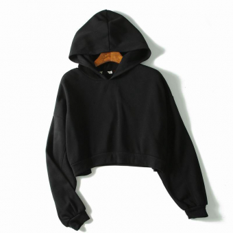 Худи короткое топ с капюшоном