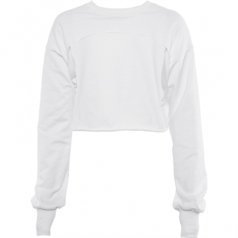 Худи короткое спереди большой вырез под грудь