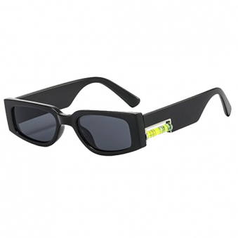 Очки прямоугольные вставка в дужке неоновая жидкость в колбе