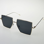 картинка Очки угловатые крупные квадратные тонкая металл оправа от магазина LonnaMag