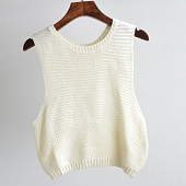 Картинка Топ жилет вязаный большие проймы под руки от магазина LonnaMag