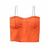 Картинка Топ бюстье чашки лямки из страз от магазина LonnaMag