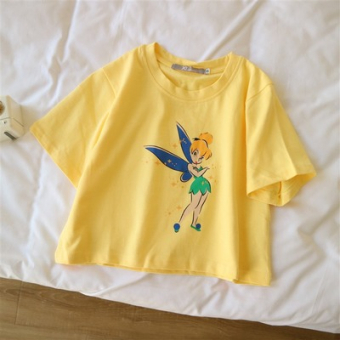 Футболка коротка принт тинкербель