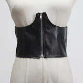 Картинка Пояс эко-кожа корсет под грудь на молнии сзади резинка от магазина LonnaMag