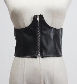 Пояс эко-кожа корсет под грудь на молнии сзади резинка