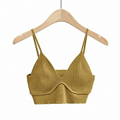 Картинка Топ вязаный тонкие лямки акцент под грудью от магазина LonnaMag