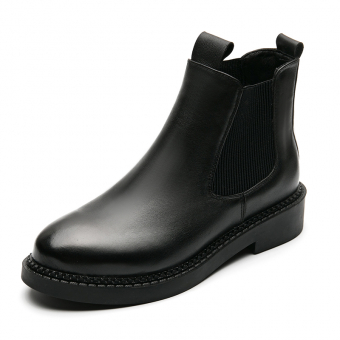 Высокие ботинки челси с волнистым стыком по подошве