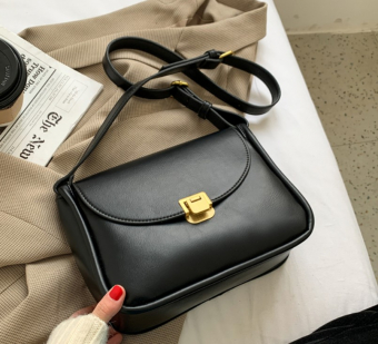 Сумка crossbody эко-кожа золотой замок винтаж